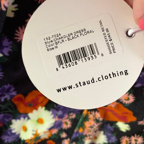 STAUD Chandler Dress, Size M, NWT. - Picture 7 of 9